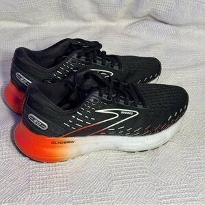 Brooks Black and Orange Women's Sneakers